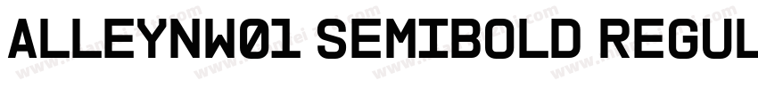AlleynW01 Semibold Regular字体转换